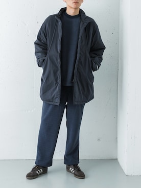 「冬アウター」｜「アイテム（その他アウター）」を使った、カワバタさん（メンズ・185cm）の冬コーディネート