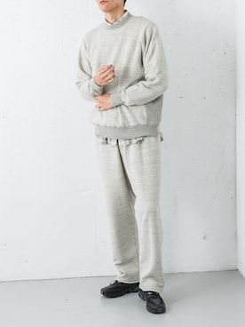 「アイテム（スウェット）」を使った、カワバタさん（メンズ・185cm）の秋コーディネート