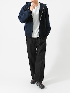 「アイテム（Tシャツ/カットソー）」を使った、カワバタさん（メンズ・185cm）の秋コーディネート