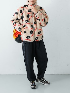 「アイテム（パンツ）」を使った、カワバタさん（メンズ・185cm）の冬コーディネート