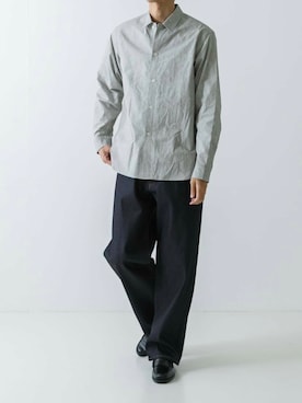 「URBAN RESEARCH（アーバンリサーチ）のアイテム（デニムパンツ）」を使った、カワバタさん（メンズ・185cm）の冬コーディネート