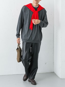 「アイテム（ショルダーバッグ）」を使った、カワバタさん（メンズ・185cm）の夏コーディネート