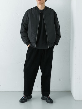 「アイテム（トップス）」を使った、カワバタさん（メンズ・185cm）の秋コーディネート