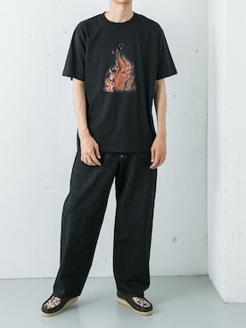 「Lee（リー）のアイテム」を使った、カワバタさん（メンズ・185cm）の夏コーディネート