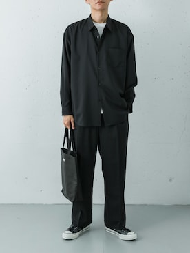 「URBAN RESEARCH（アーバンリサーチ）のConverse　ALL STAR LGCY LE OX（スニーカー、ブラック系）」を使った、カワバタさん（メンズ・185cm）の春コーディネート