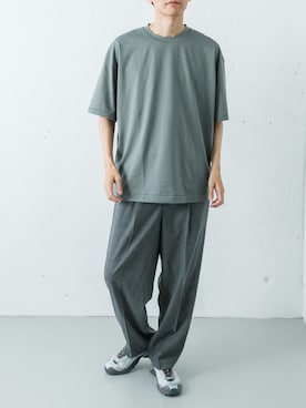 「URBAN RESEARCH（アーバンリサーチ）の『26-30サイズ』SALOMON　EXCLUSIVE XT-WHISPER（スニーカー、シルバー系）」を使った、カワバタさん（メンズ・185cm）の春コーディネート