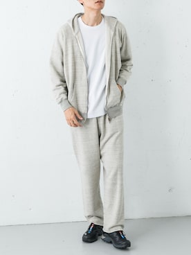 「アイテム（パーカー）」を使った、カワバタさん（メンズ・185cm）の秋コーディネート
