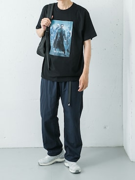 「アイテム（バックパック/リュック）」を使った、カワバタさん（メンズ・185cm）の夏コーディネート
