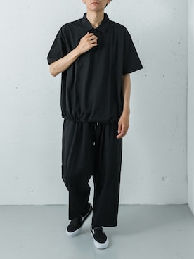 「URBAN RESEARCH（アーバンリサーチ）のVANS　LX SLIP-ON REISSUE 98（スニーカー、ブラック系）」を使った、カワバタさん（メンズ・185cm）の春コーディネート