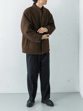「アイテム（テーラードジャケット）」を使った、カワバタさん（メンズ・185cm）の秋コーディネート