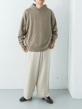 「カシミヤ」｜「アイテム（シューズ）」を使った、カワバタさん（メンズ・185cm）の秋コーディネート