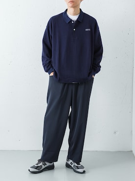 「NEW BALANCE（ニューバランス）のNEW BALANCE　U2002（スニーカー、グレー系）」を使った、カワバタさん（メンズ・185cm）の春コーディネート