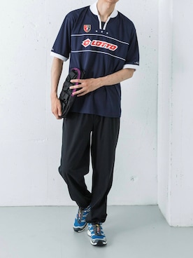「アイテム（シューズ）」を使った、カワバタさん（メンズ・185cm）の夏コーディネート