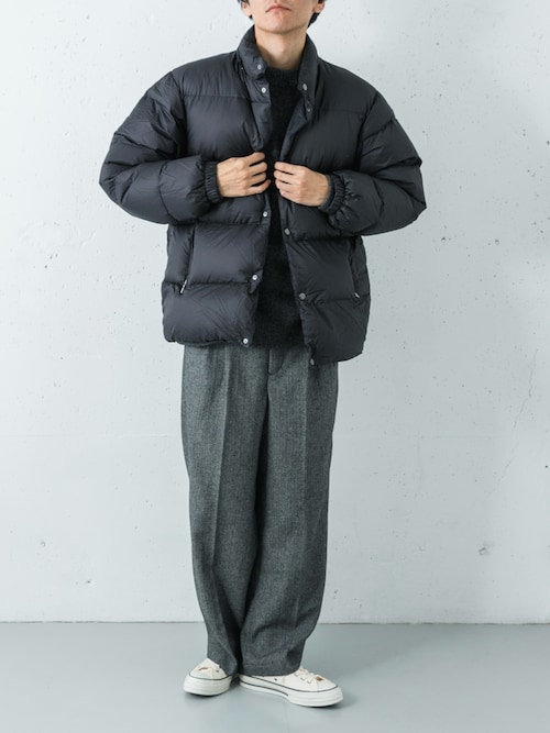 セール】new basic CASHMERE SILK MOULINE CREW-NECK KNIT（ニット