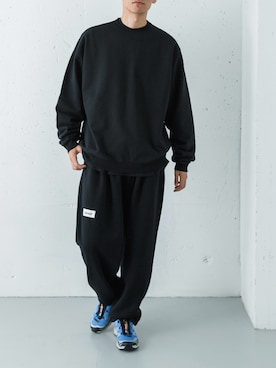 「アイテム（スウェット）」を使った、カワバタさん（メンズ・185cm）の秋コーディネート