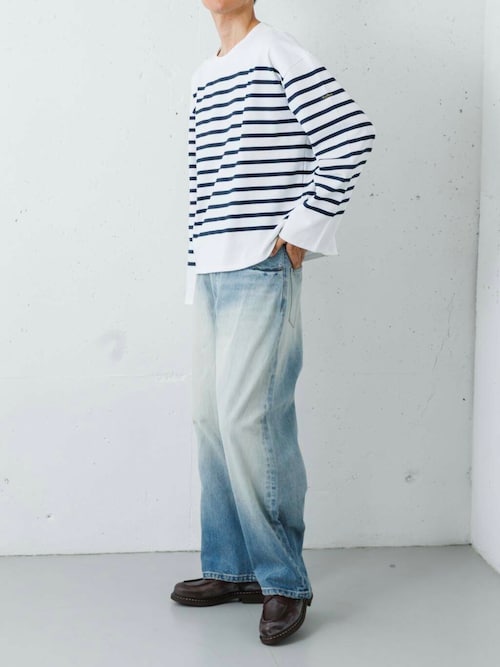 13.5oz DENIM WIDE PANTS