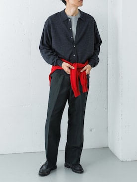 「アイテム（Tシャツ/カットソー）」を使った、カワバタさん（メンズ・185cm）の秋コーディネート