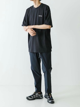 「Tシャツ」｜カワバタさん（メンズ・185cm）の春コーディネート