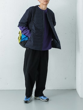 「アイテム（ジャケット/アウター）」を使った、カワバタさん（メンズ・185cm）の秋コーディネート