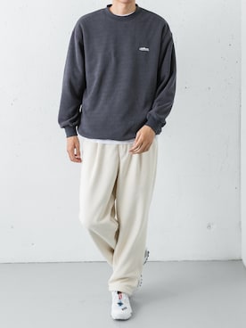「アイテム（その他トップス）」を使った、カワバタさん（メンズ・185cm）の秋コーディネート