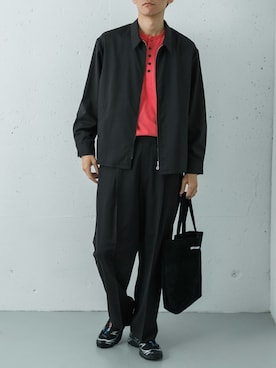 「SALOMON（サロモン）のSALOMON　XT-6 GTX（スニーカー、ブラック系）」を使った、カワバタさん（メンズ・185cm）の春コーディネート