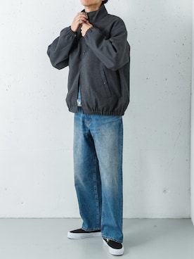 「アイテム（ブルゾン）」を使った、カワバタさん（メンズ・185cm）の秋コーディネート
