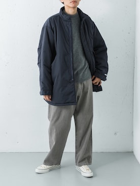 「THOUSAND MILE（サウザンドマイル）のアイテム」を使った、カワバタさん（メンズ・185cm）の冬コーディネート