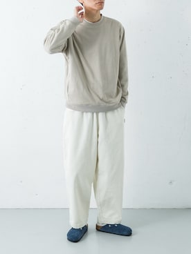 「アイテム（サンダル）」を使った、カワバタさん（メンズ・185cm）の秋コーディネート