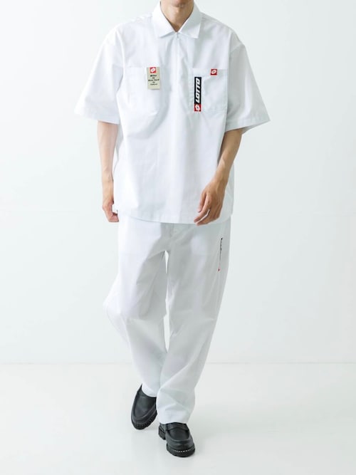 LOTTO　TC TWILL HALF ZIP SHIRTS