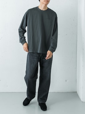 「Lee（リー）のアイテム」を使った、カワバタさん（メンズ・185cm）の秋コーディネート