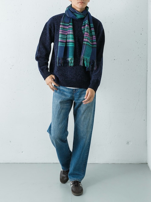 THE INOUE BROTHERS Brushed Scarf Check（マフラー）｜THE INOUE