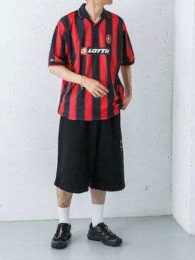 「アイテム（シューズ）」を使った、カワバタさん（メンズ・185cm）の夏コーディネート
