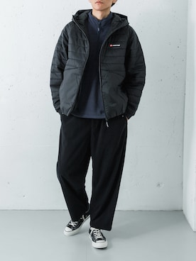 「アイテム（パンツ）」を使った、カワバタさん（メンズ・185cm）の冬コーディネート