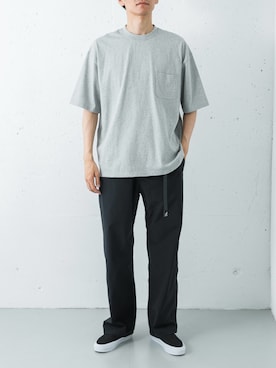 「URBAN RESEARCH（アーバンリサーチ）のVANS　LX SLIP-ON REISSUE 98（スニーカー、ブラック系）」を使った、カワバタさん（メンズ・185cm）の春コーディネート