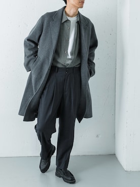 「アイテム（ローファー）」を使った、カワバタさん（メンズ・185cm）の秋コーディネート