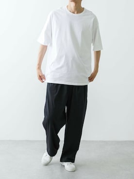 「Tシャツ」｜カワバタさん（メンズ・185cm）の春コーディネート