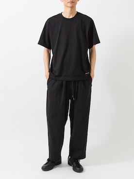 「URBAN RESEARCH（アーバンリサーチ）のadidas　STAN SMITH GTX（スニーカー、ブラック系）」を使った、カワバタさん（メンズ・185cm）の夏コーディネート