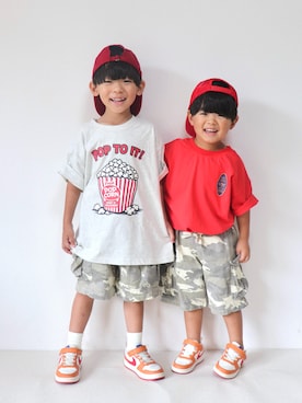 「and D. petit main（アンドディープティマイン）のアイテム」を使った、OU_KII_☺︎さん（キッズ・110cm）の秋コーディネート