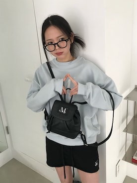 「MUCENT（ムセント）のアイテム（スウェット、その他）」を使った、MUCENTさん（レディース・163cm）の冬コーディネート