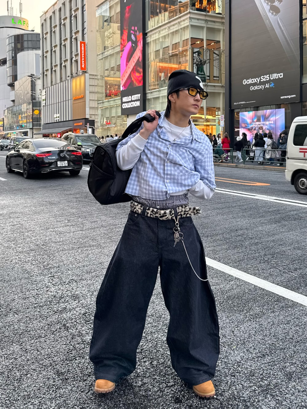 peoplesense ダークデニム ワイドレッグパンツ　ニットさん着用 peoplesense ダークデニム ワイドレッグパンツ ニットさん着用 タック