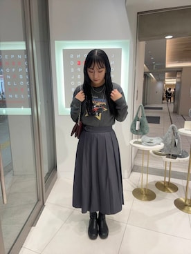 「アイテム（カバーオール）」を使った、aika0713さん（レディース・162cm）の秋コーディネート