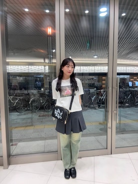 「SENSE OF PLACE by URBAN RESEARCH（センスオブプレイスバイアーバンリサーチ）のコインローファー（ローファー）」を使った、aika0713さん（レディース・162cm）の春コーディネート