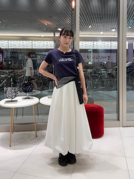「アイテム（バンダナ/スカーフ、その他）」を使った、aika0713さん（レディース・162cm）の夏コーディネート