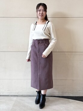 ふみさん（レディース・154cm）の秋コーディネート