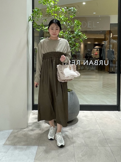 セール】シャーリングドッキングワンピース（ワンピース）｜ITEMS