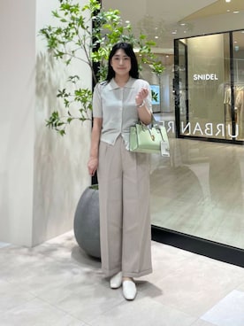 「アーバンリサーチ」｜「アイテム（ローファー）」を使った、yuuuur01さん（レディース・164cm）の夏コーディネート