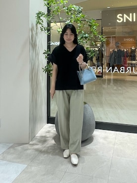 「アイテム（ローファー、ホワイト系）」を使った、yuuさん（骨格ナチュラル・レディース・164cm）の秋コーディネート