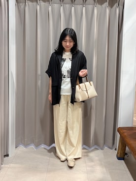 「ITEMS URBANRESEARCH（アイテムズ アーバンリサーチ）のアイテム（その他アウター）」を使った、yuuさん（レディース・164cm）の春コーディネート