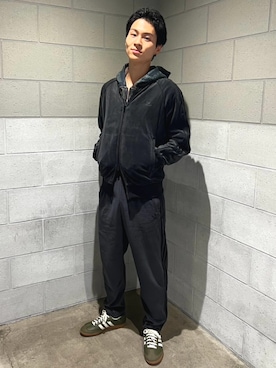 「アイテム（ジャージ）」を使った、FAさん（メンズ・173cm）の秋コーディネート