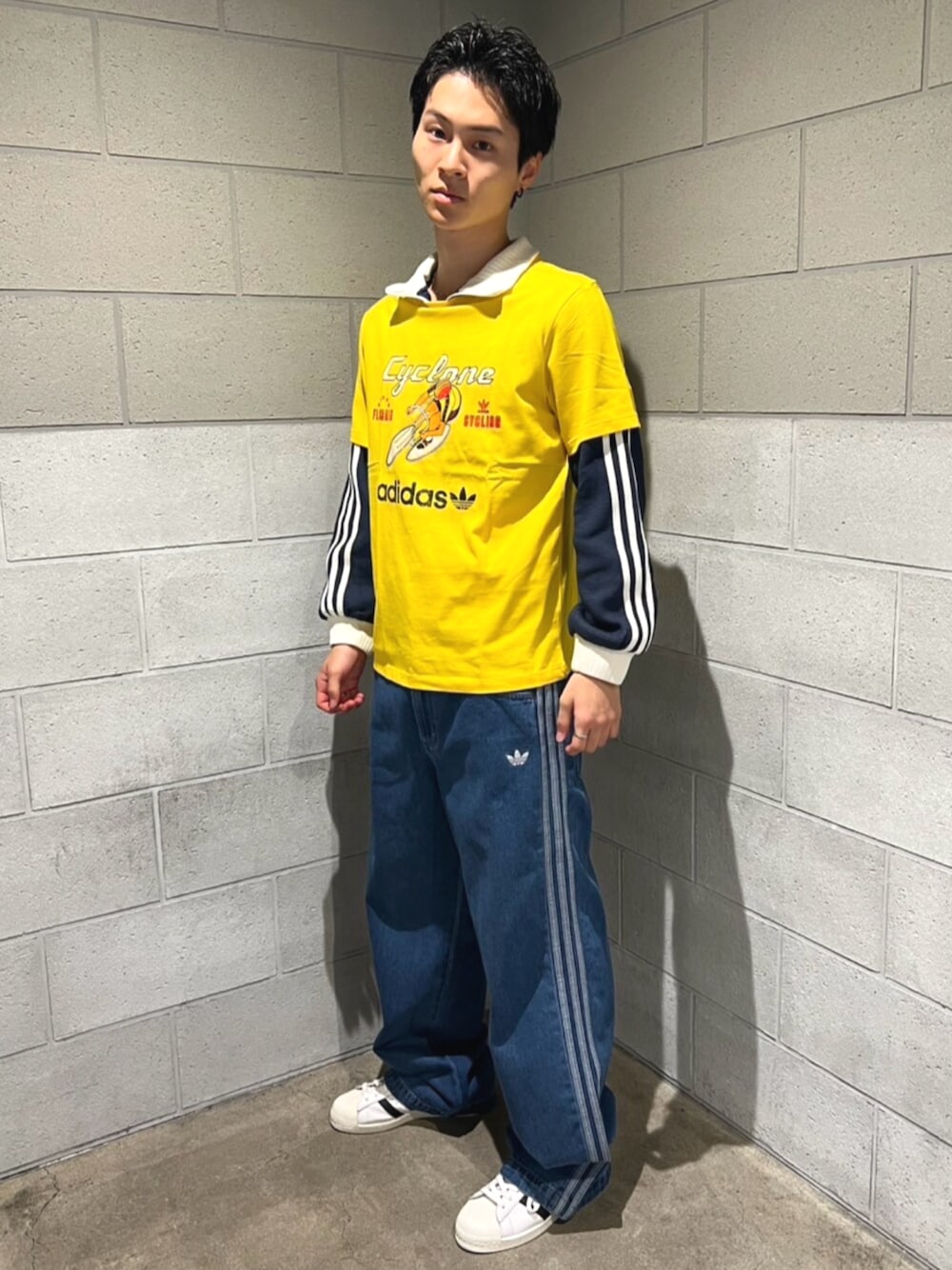 古着 adidas アディダス ナイロンパンツ トラックパンツ ブルー S 別注】 ＜adidas Originals＞ トラックパンツ
